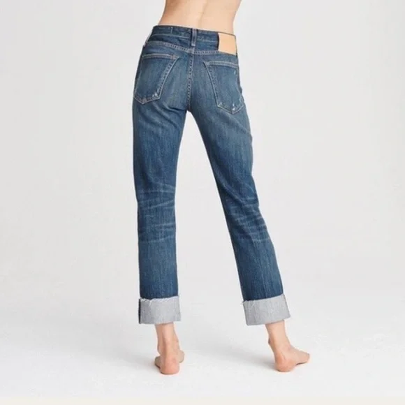 NWT Rag & Bone Rosa Mid - Rise Boyfriend Jean in Bristol 23 - Picture 5 of 16